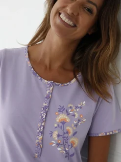 Chemise de nuit forme liquette longue