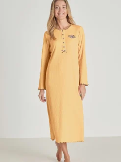 Chemise de nuit longue, interlock