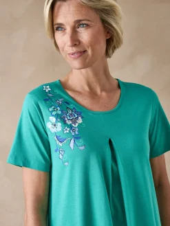 Chemise de nuit manches courtes coton