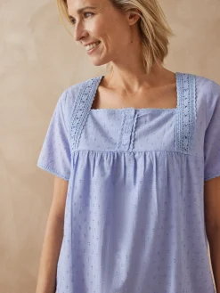 Chemise de nuit plumetis