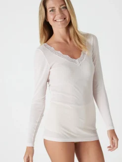 Chemise manches longues avec laine