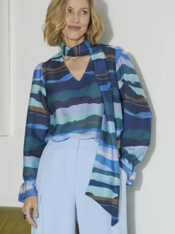 Chemisier à lavallière amovible