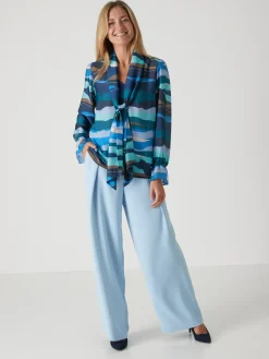 Chemisier à lavallière amovible