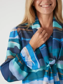 Chemisier à lavallière amovible