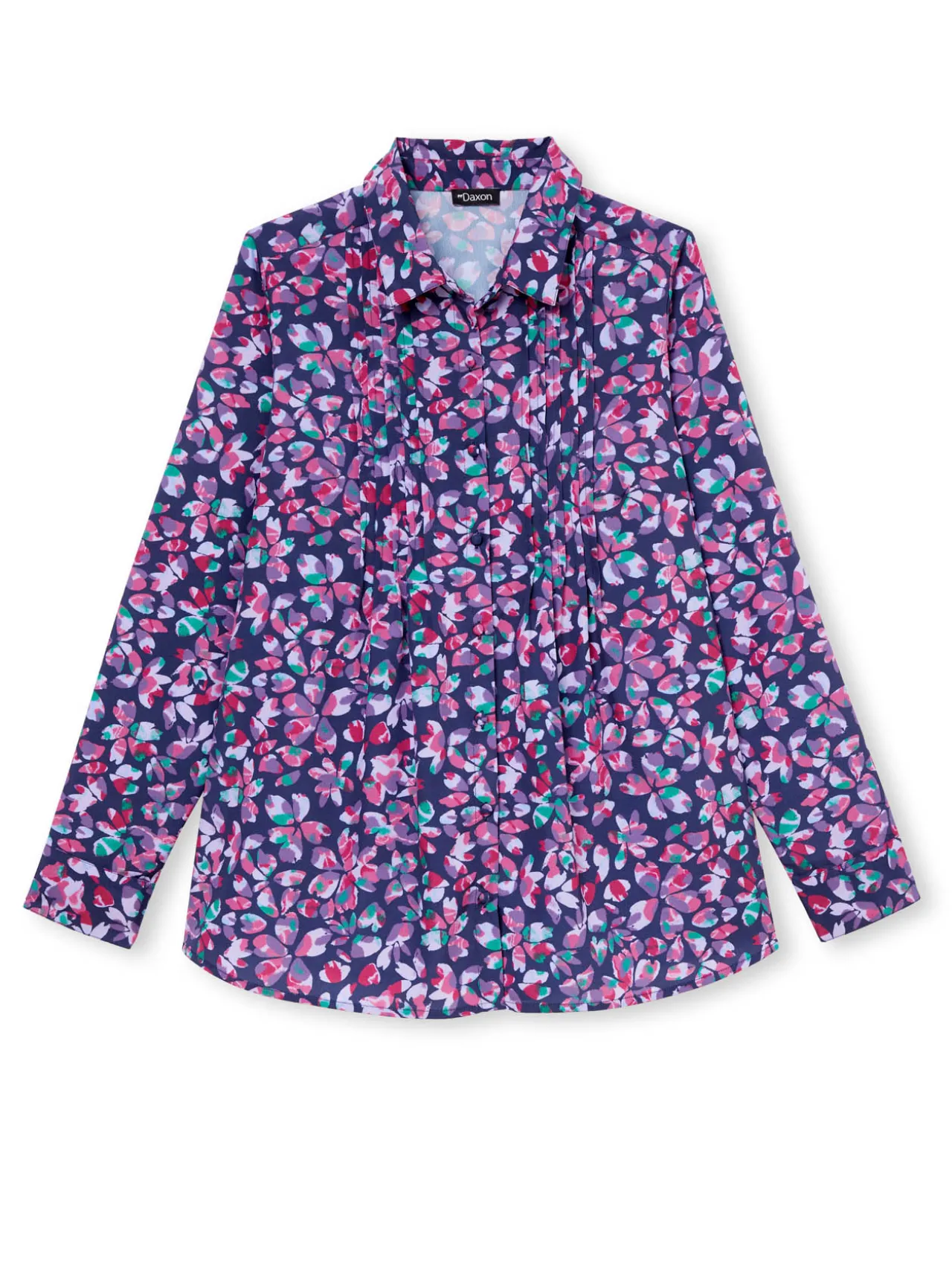 Chemisier effet plastron manches longues