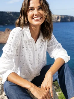 Chemisier en broderie anglaise