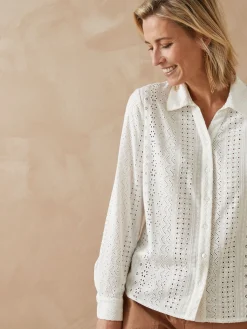 Chemisier en broderie anglaise