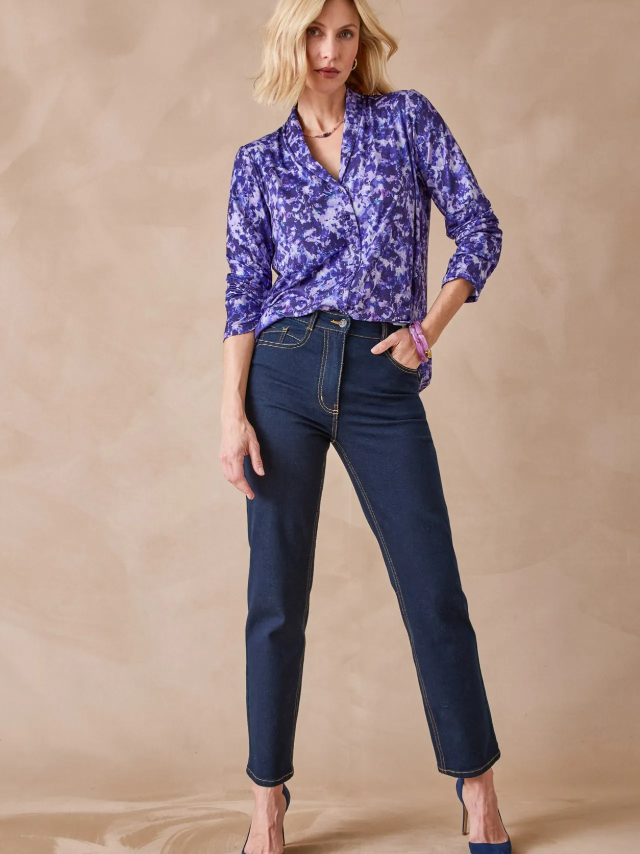 Chemisier en maille chaude