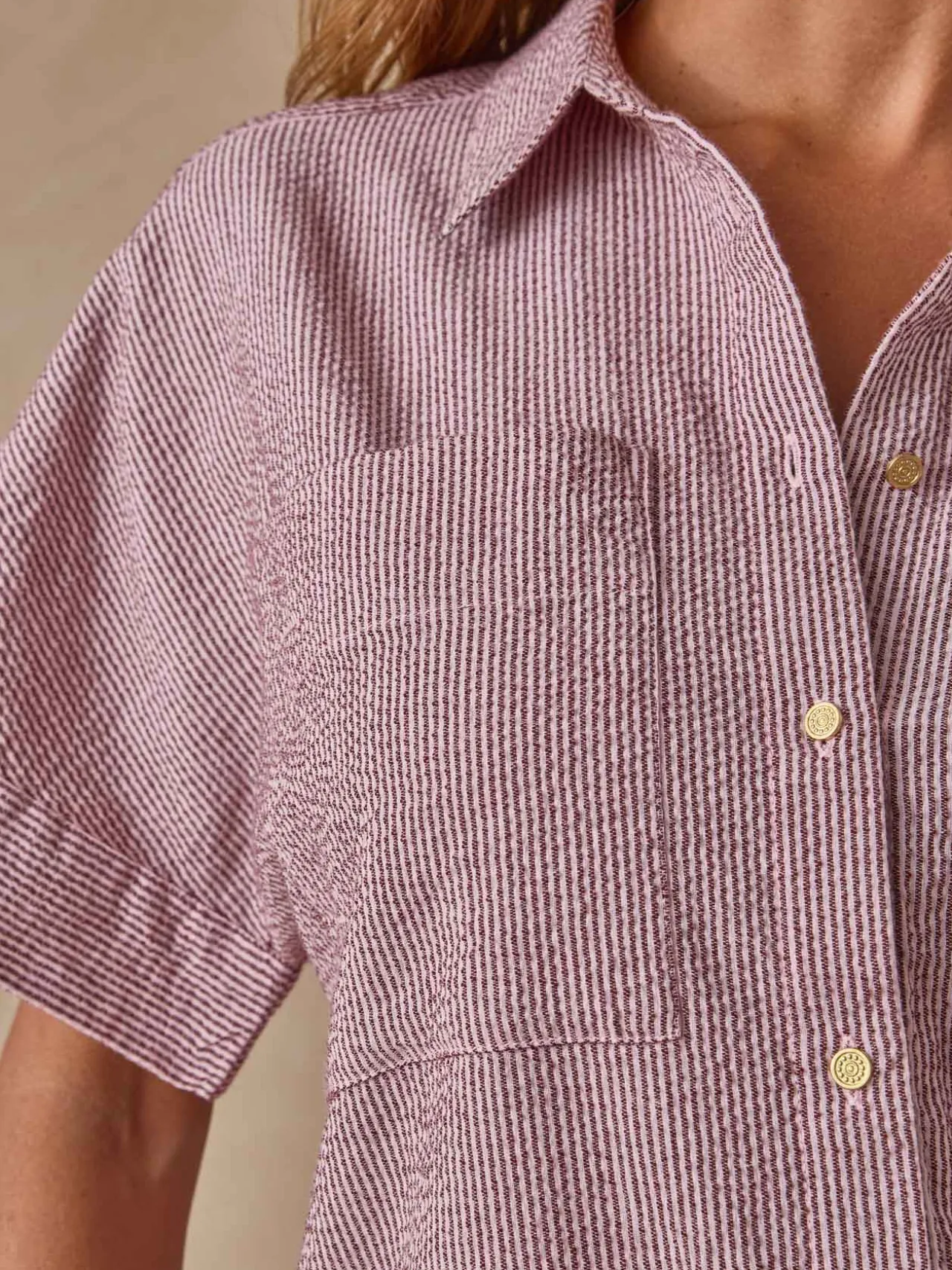 Chemisier en seersucker