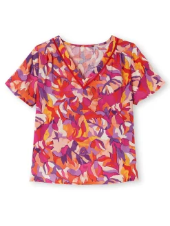 Chemisier encolure smockée