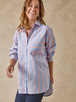 Chemisier long pur coton