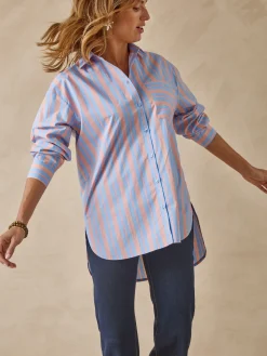 Chemisier long pur coton