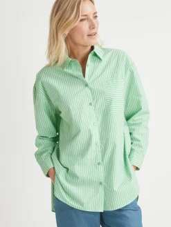 Chemisier long pur coton