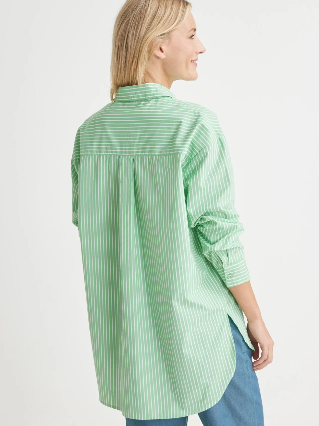 Chemisier long pur coton