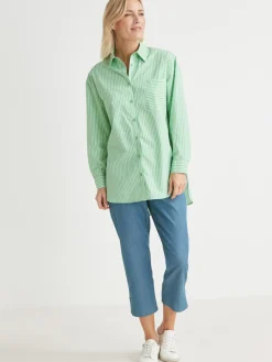 Chemisier long pur coton