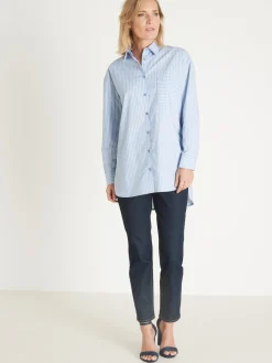 Chemisier long pur coton