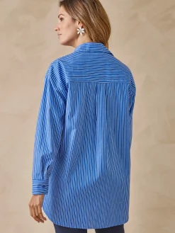 Chemisier long pur coton