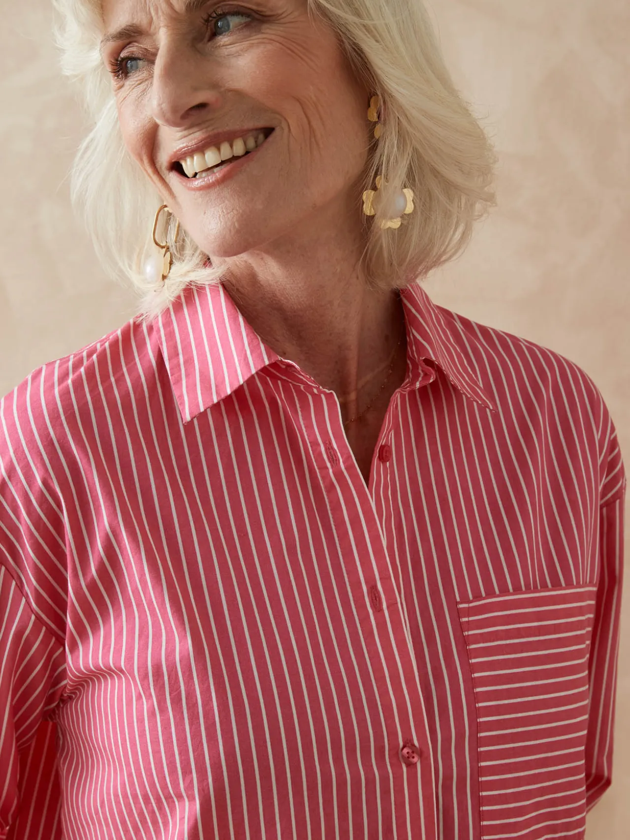 Chemisier long pur coton