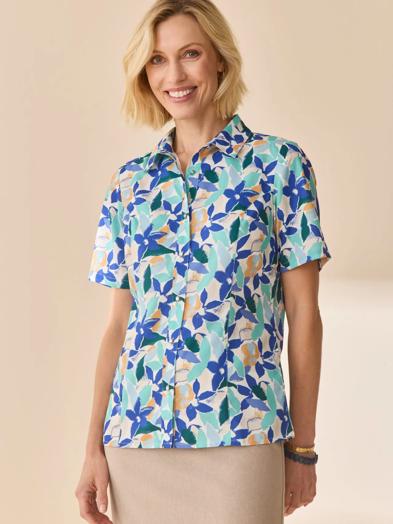 Chemisier manches courtes