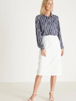 Chemisier manches longues en maille