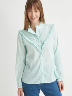 Chemisier romantique à volants