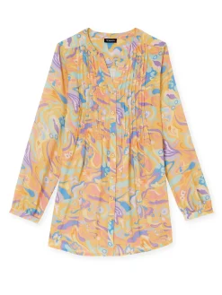 Chemisier tunique à petits plis