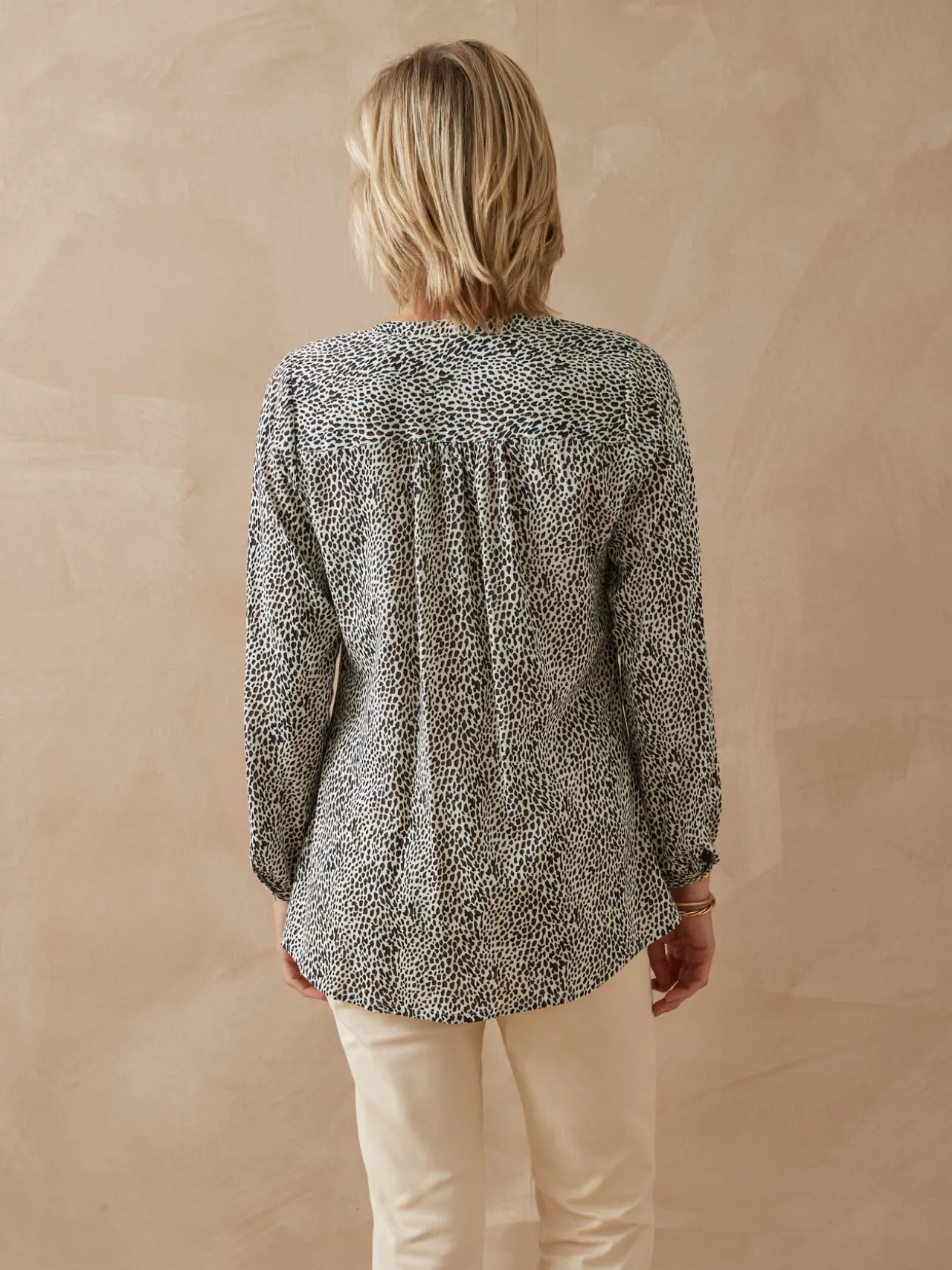 Chemisier tunique à petits plis