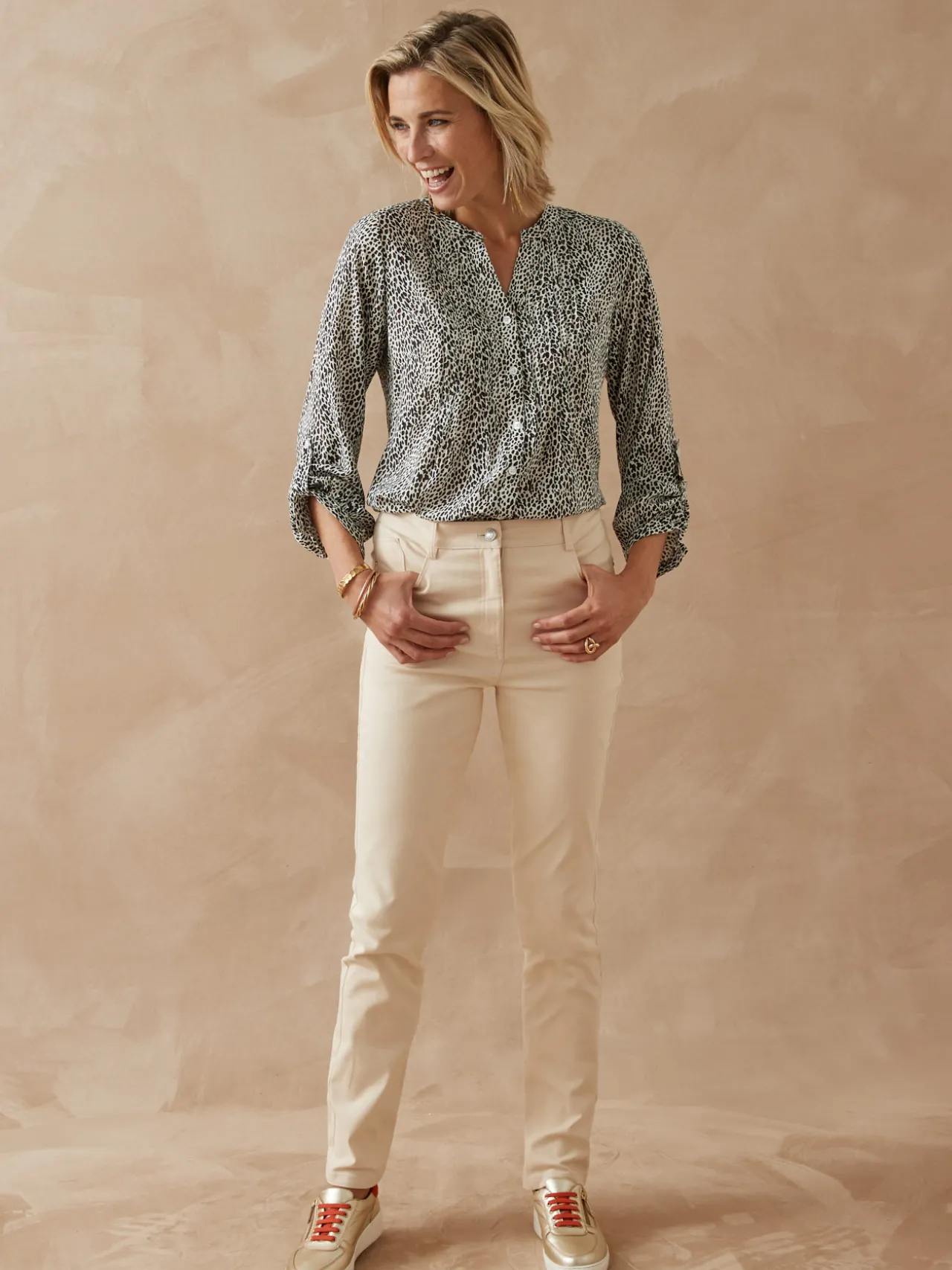 Chemisier tunique à petits plis