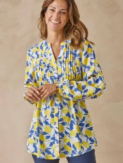 Chemisier tunique à petits plis