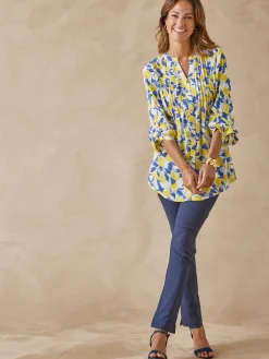 Chemisier tunique à petits plis