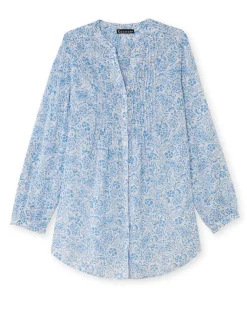 Chemisier tunique à petits plis