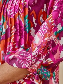 Chemisier tunique à petits plis