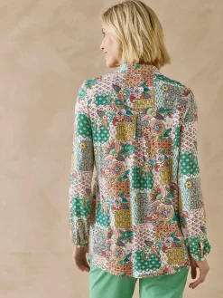 Chemisier tunique en maille fluide