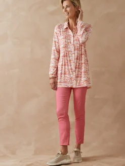 Chemisier tunique en maille fluide