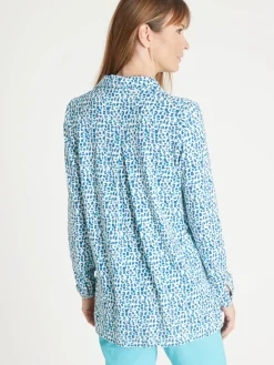 Chemisier tunique en maille fluide