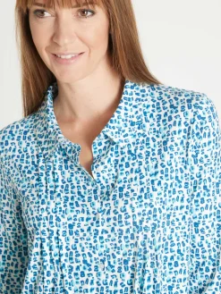 Chemisier tunique en maille fluide