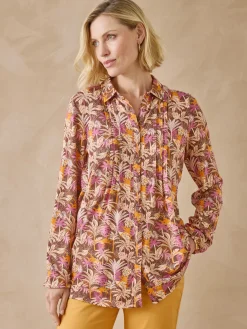 Chemisier tunique en maille fluide