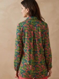 Chemisier tunique en maille fluide