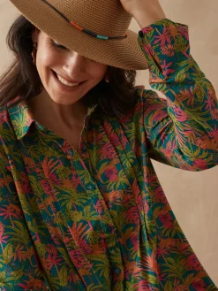 Chemisier tunique en maille fluide