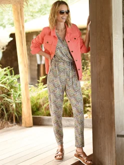 Combinaison en maille crêpe fluide