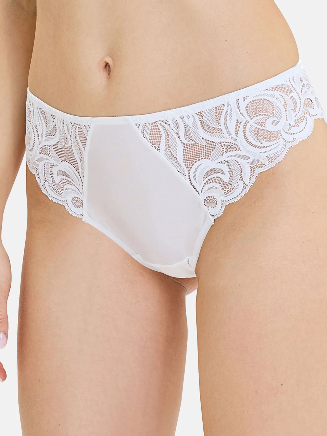 Culotte dentelle et microfibre