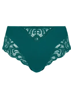 Culotte haute dentelle et microfibre