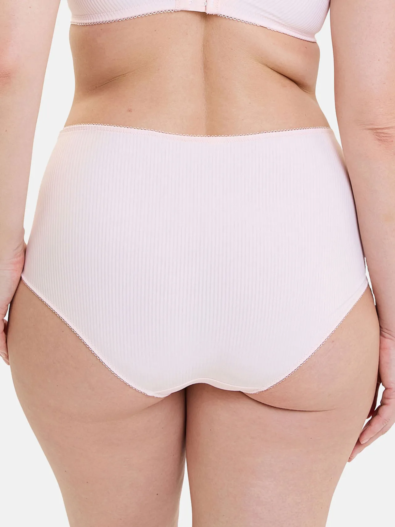 Culotte haute microfibre et dentelle