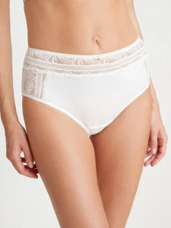 Culotte midi avec dentelle française