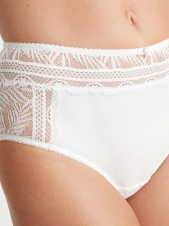Culotte midi avec dentelle française