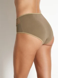 Culotte midi effet ventre plat