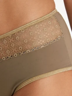 Culotte midi effet ventre plat