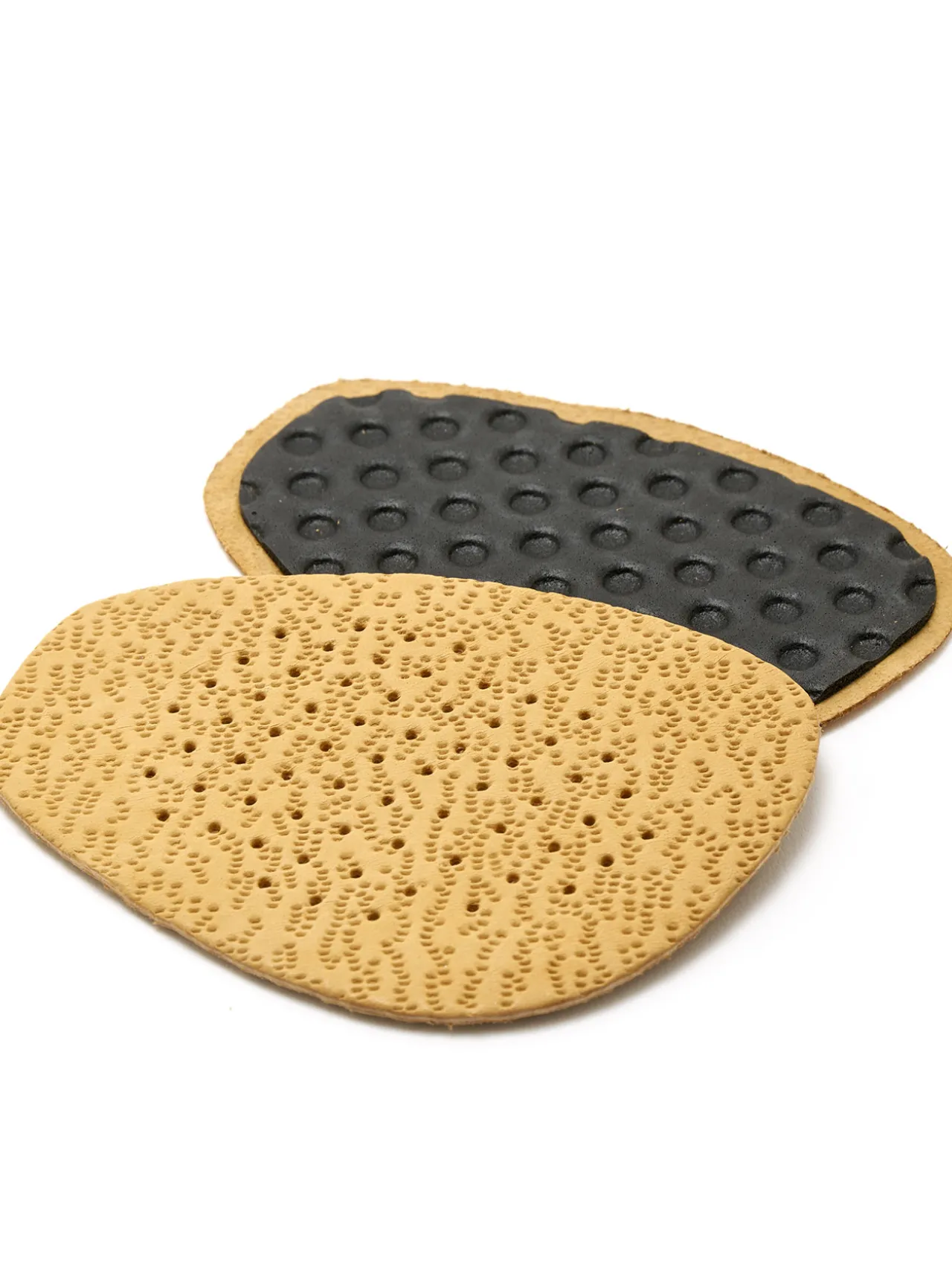 Demi-semelles fines en cuir