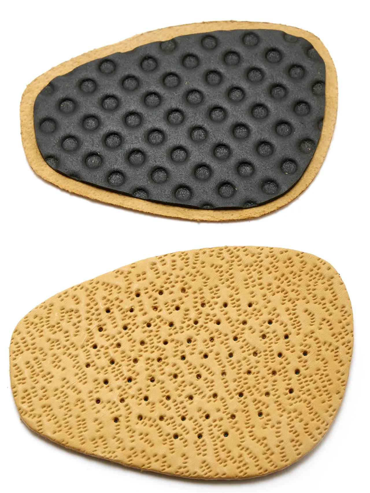 Demi-semelles fines en cuir