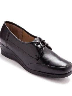 Derbies à lacets grande largeur cuir